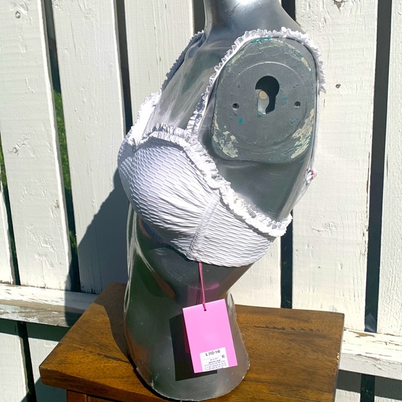 Stoney Clover Lane Sweetheart Bikini Top XS white - Picture 3 of 15